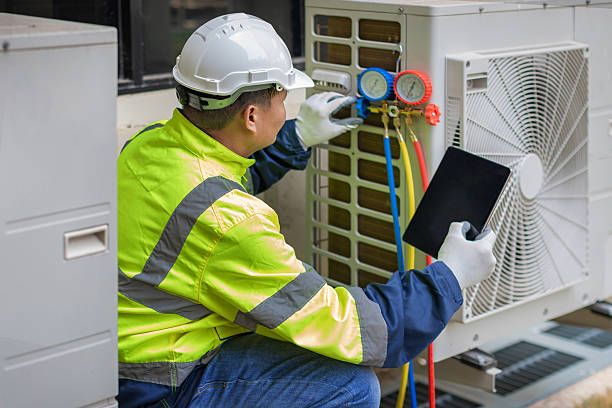 Professional Hvac Maintenance technician working in Bayonne, NJ